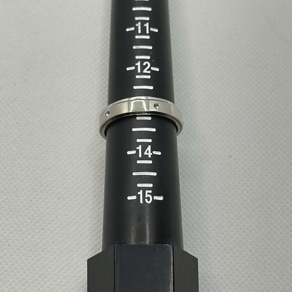 NWOT Size 13 Stainless steel plated eternity spinner/fidget band - Picture 2 of 2